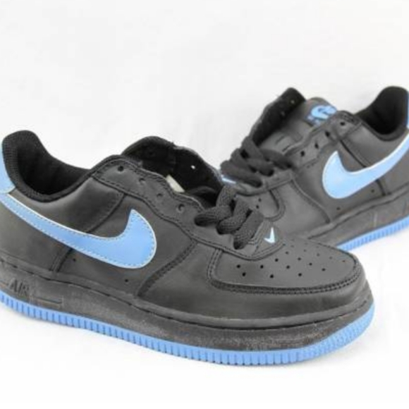 Nike Shoes - NIKE Air Force 1 Black/University Blue 307109-041